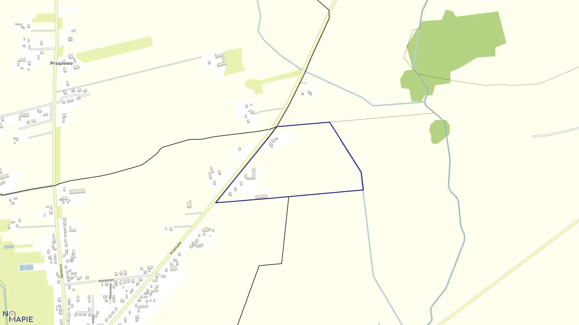 Mapa obrębu WŁADYSŁAWOWO w mieście Ciechanów